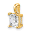 14k 2 1/2 carat Lab Grown Diamond VS/SI+ G+ Princess Complete Four Prong Pendant - Birthstone Company