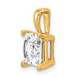 14k 3 carat Certified Lab Grown Diamond VS/SI+ G+ Princess Complete Four Prong Pendant - Birthstone Company