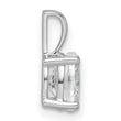 14k White Gold 3/4 carat Certified Lab Grown Diamond VS+ F+ Oval Complete Four Prong Pendant - Birthstone Company