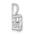14k White Gold 1 1/2 carat Lab Grown Diamond VS+ F+ Oval Complete Four Prong Pendant - Birthstone Company
