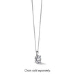 14k White Gold 3 carat Certified Lab Grown Diamond VS/SI+ G+ Oval Complete Four Prong Pendant - Birthstone Company