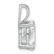 14k White Gold 3 carat Certified Lab Grown Diamond VS/SI+ G+ Oval Complete Four Prong Pendant - Birthstone Company