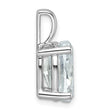 14k White Gold 4 carat Certified Lab Grown Diamond VS+ F+ Oval Complete Four Prong Pendant - Birthstone Company