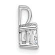 14k White Gold 3/4 carat Lab Grown Diamond VS/SI+ G+ Cushion Complete Four Prong Pendant - Birthstone Company