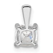14k White Gold 3/4 carat Lab Grown Diamond VS/SI+ G+ Cushion Complete Four Prong Pendant - Birthstone Company