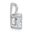 14k White Gold 1 1/2 carat Certified Lab Grown Diamond VS/SI+ G+ Cushion Complete Four Prong Pendant - Birthstone Company