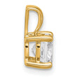 14k 1 1/2 carat Lab Grown Diamond VS+ F+ Cushion Complete Four Prong Pendant - Birthstone Company