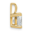 14k 2 carat Lab Grown Diamond VS/SI+ G+ Cushion Complete Four Prong Pendant - Birthstone Company