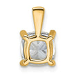 14k 2 carat Lab Grown Diamond VS/SI+ G+ Cushion Complete Four Prong Pendant - Birthstone Company