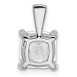 14k White Gold 3 carat Lab Grown Diamond VS/SI+ G+ Cushion Complete Four Prong Pendant - Birthstone Company