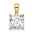 14k 3 carat Certified Lab Grown Diamond VS/SI+ G+ Cushion Complete Four Prong Pendant - Birthstone Company