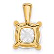14k 4 carat Certified Lab Grown Diamond VS/SI+ G+ Cushion Complete Four Prong Pendant - Birthstone Company