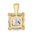 14k 5 carat Certified Lab Grown Diamond VS/SI+ G+ Cushion Complete Four Prong Pendant - Birthstone Company