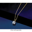 14k 4 carat Certified Lab Grown Diamond VS/SI+ G+ Cushion Complete Four Prong Pendant - Birthstone Company