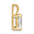 14k 3/4 carat Lab Grown Diamond VS+ F+ Radiant Complete Four Prong Pendant - Birthstone Company