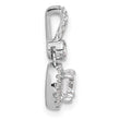 14k White Gold 1 carat Lab Grown Diamond VS/SI+ G+ Round Complete Halo Pendant - Birthstone Company
