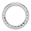 14k White Gold 1 1/2 carat Lab Grown Diamond VS/SI+ G+ Complete Circle Chain Slide Pendant - Birthstone Company