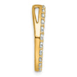 14k 1 1/2 carat Lab Grown Diamond VS/SI+ G+ Complete Circle Chain Slide Pendant - Birthstone Company