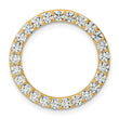 14k 1 1/2 carat Lab Grown Diamond VS/SI+ G+ Complete Circle Chain Slide Pendant - Birthstone Company