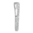 14k White Gold 2 carat Lab Grown Diamond VS+ F+ Complete Circle Chain Slide Pendant - Birthstone Company