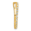 14k 2 carat Lab Grown Diamond VS/SI+ G+ Complete Circle Chain Slide Pendant - Birthstone Company