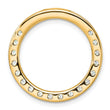 14k 2 carat Lab Grown Diamond VS/SI+ G+ Complete Circle Chain Slide Pendant - Birthstone Company
