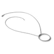 14k White Gold 2 carat Lab Grown Diamond VS/SI+ G+ Complete Circle Chain Slide Pendant - Birthstone Company