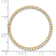 14k 1 carat Lab Grown Diamond VS/SI+ G+ Complete Circle Chain Slide Pendant - Birthstone Company