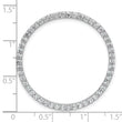 14k White Gold 1 1/2 carat Lab Grown Diamond VS/SI+ G+ Complete Circle Chain Slide Pendant - Birthstone Company