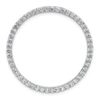 14k White Gold 1 1/2 carat Lab Grown Diamond VS/SI+ G+ Complete Circle Chain Slide Pendant - Birthstone Company