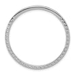 14k White Gold 2 carat Lab Grown Diamond VS/SI+ G+ Complete Circle Chain Slide Pendant - Birthstone Company