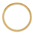 14k 2 carat Lab Grown Diamond VS/SI+ G+ Complete Circle Chain Slide Pendant - Birthstone Company