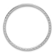 14k White Gold 3 carat Lab Grown Diamond VS+ F+ Complete Circle Chain Slide Pendant - Birthstone Company