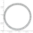 14k White Gold 3 carat Lab Grown Diamond VS+ F+ Complete Circle Chain Slide Pendant - Birthstone Company