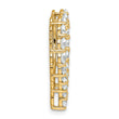 14k 3 carat Lab Grown Diamond VS+ F+ Complete Heart Chain Slide Pendant - Birthstone Company