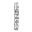 14k White Gold 1 1/2 carat Lab Grown Diamond VS+ F+ Complete Cross Chain Slide Pendant - Birthstone Company