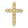 14k 2 carat Lab Grown Diamond VS/SI+ G+ Complete Cross Chain Slide Pendant - Birthstone Company