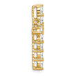 14k 3 carat Lab Grown Diamond VS/SI+ G+ Complete Cross Chain Slide Pendant - Birthstone Company