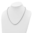 14k White Gold 11 5/8 carat Lab Grown Diamond VS/SI+ G+ Complete Round 20 inch Graduated Tennis Necklace - Birthstone Company