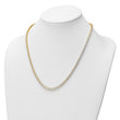 14k 11 5/8 carat Lab Grown Diamond VS+ F+ Complete Round 20 inch Graduated Tennis Necklace - Birthstone Company