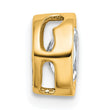 14k 3/4 carat Lab Grown Diamond VS+ F+ Oval Complete Bezel Set Chain Slide Pendant - Birthstone Company
