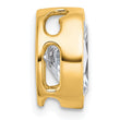 14k 2 1/2 carat Lab Grown Diamond VS+ F+ Oval Complete Bezel Set Chain Slide Pendant - Birthstone Company