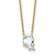 14k 2 1/4 carat Lab Grown Diamond VS+ F+ Complete Letter Q Single Stone 18 inch Initial Necklace