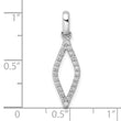 10k White Gold 1/4ct. Diamond Fancy Pendant