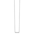 10k White Gold Diamond Bar 18 inch Necklace