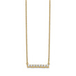 14K Lab Grown Diamond Bar 18 inch Necklace