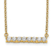 14K Lab Grown Diamond Bar 18 inch Necklace
