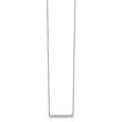 10k White Gold Diamond Bar 18 inch Necklace