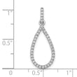 10k White Gold 1/4ct. Diamond Teardrop Pendant