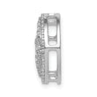 14k White Gold Diamond Celtic Circle Chain Slide